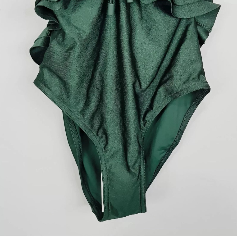 Zimmermann Green Bikini with Textured Fabric and Tie-Front - Picture 7 of 16